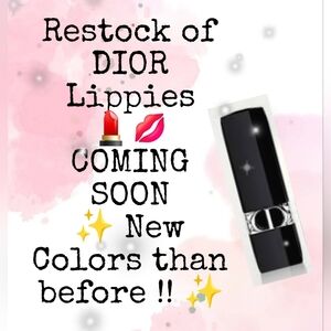 DIOR LIPPIE RESTOCK ANNOUNCEMENT